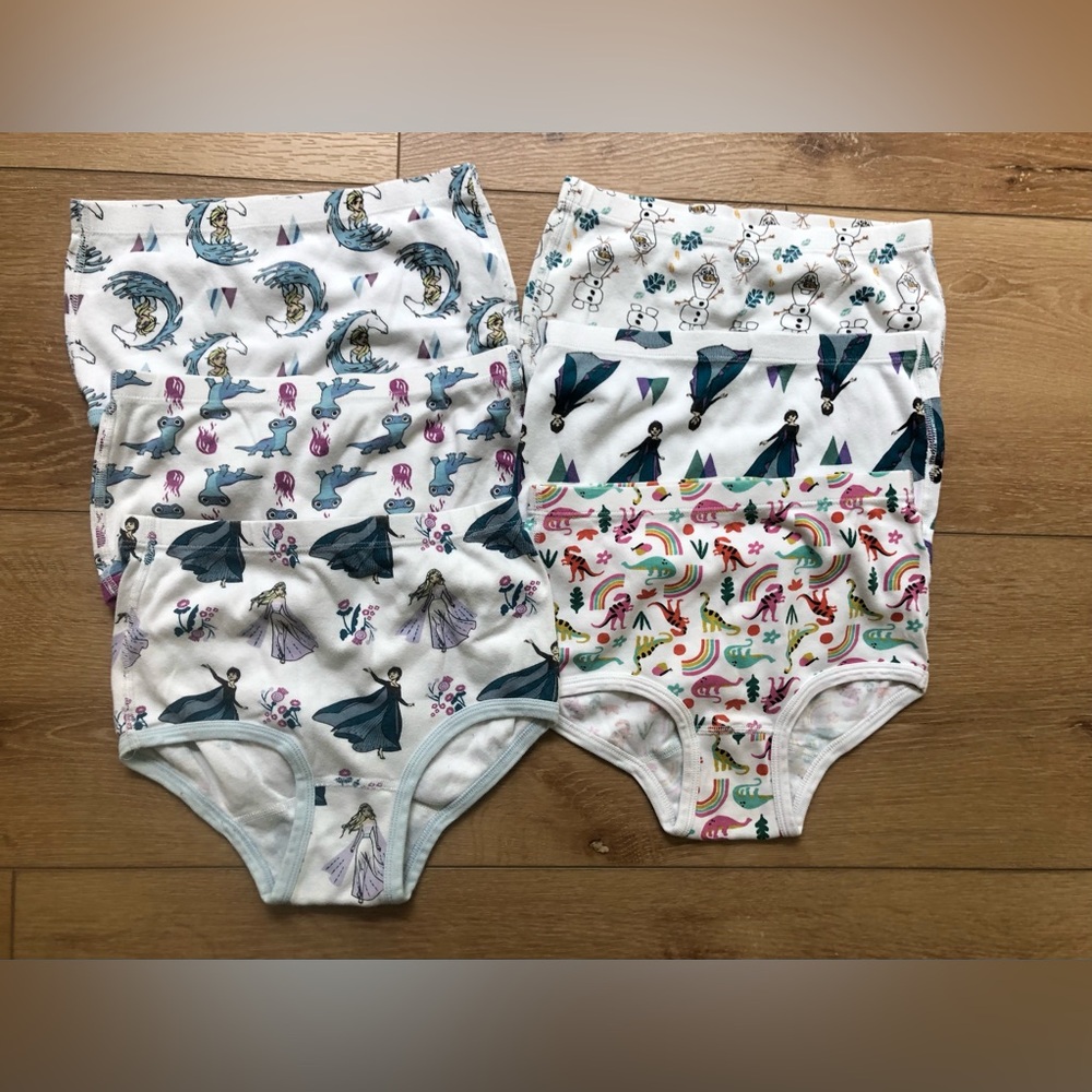 Hanna Andersson Girls' Briefs Set - 6 pairs 140/150 Frozen II